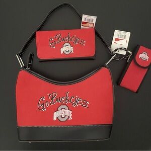 Ohio State Buckeyes Shoulder Bag Wallet Vintage Y2K 90s Official Licensed New